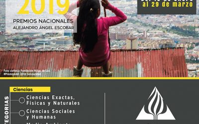 Convocatoria 2019 Premios Nacionales Alejandro Ángel Escobar